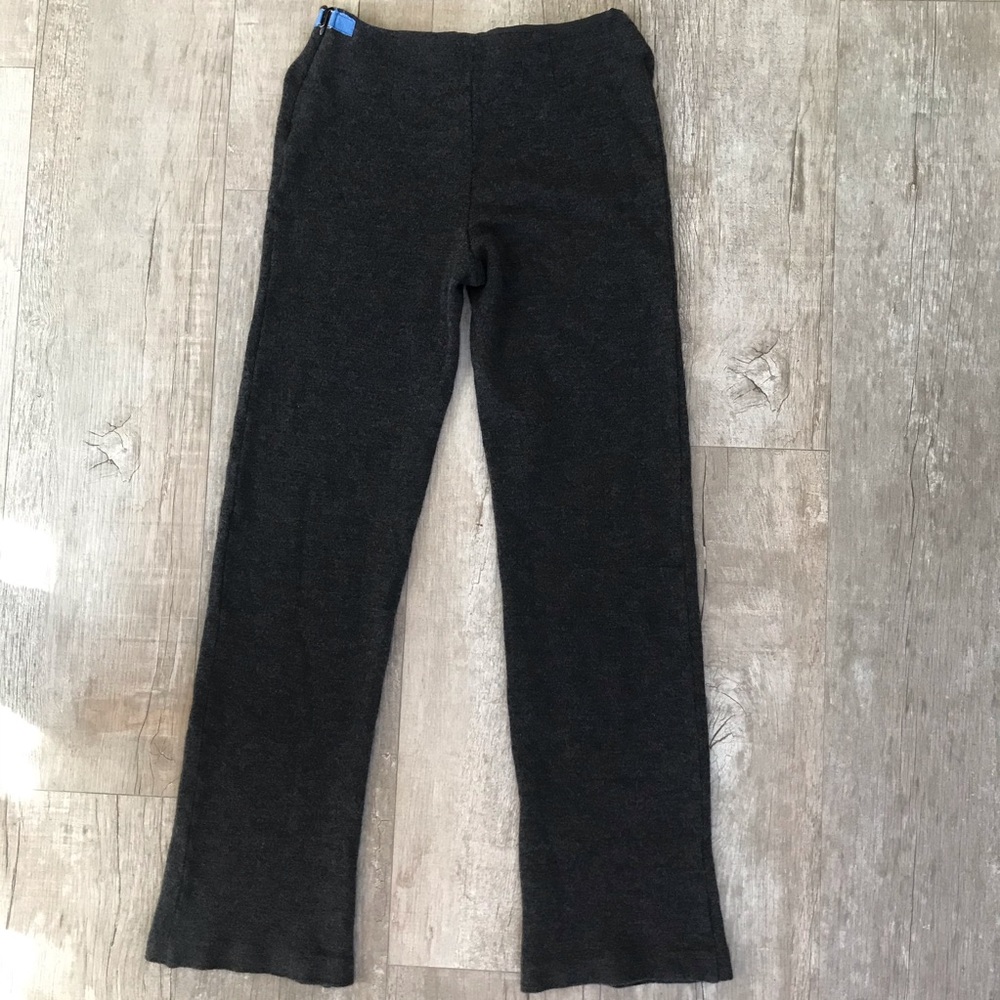 Vintage Emporio Armani Grey Knit Cropped Pants